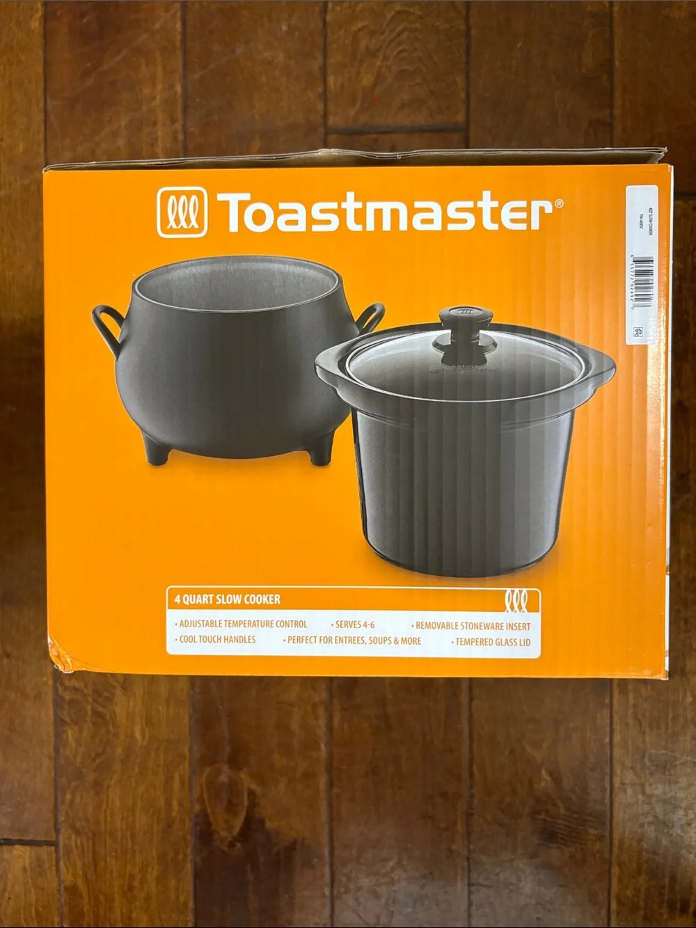Toastmaster Black Cauldron Slowcooker with Glass Lid (NIB)